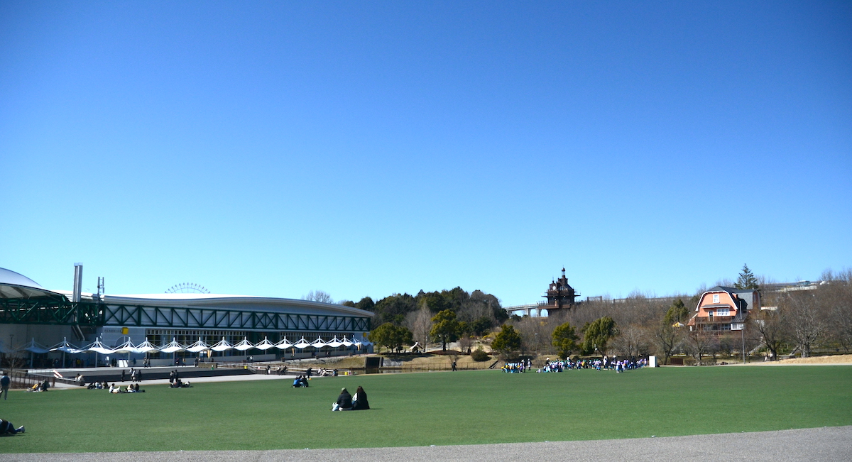 Photographed from the "Witchy Valley" area toward the Elevator Tower and the "Hill of Youth"